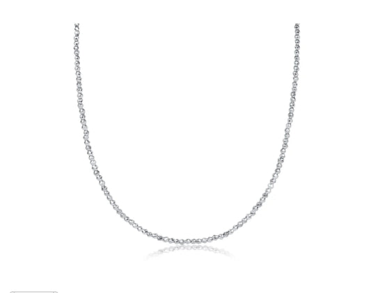 Bright Silver Hematite Choker