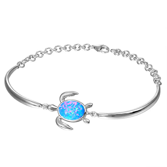 Ss Opal Turtle Bracelet