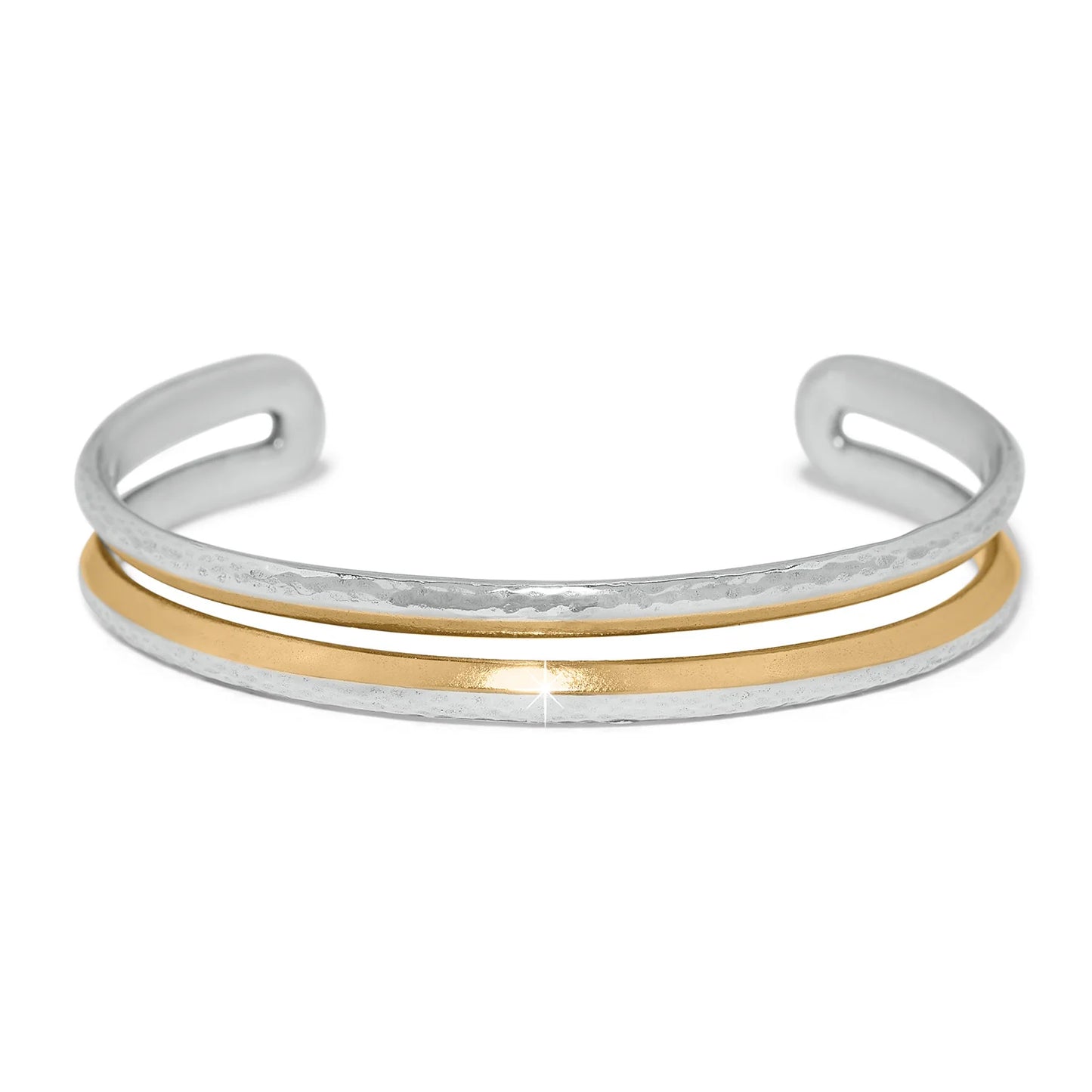 Cuff Bracelet in Silver and Gold