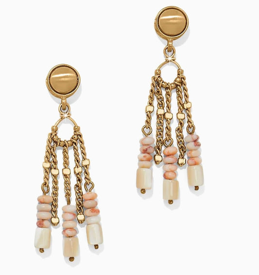 Contempo Nuevo Rosado Fringe Post Earrings