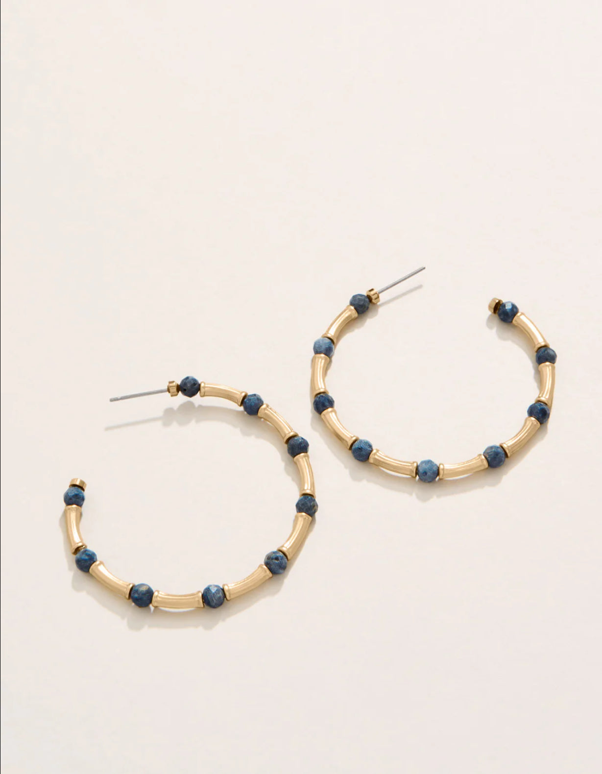 Calm Waters Hoop Earrings Blue