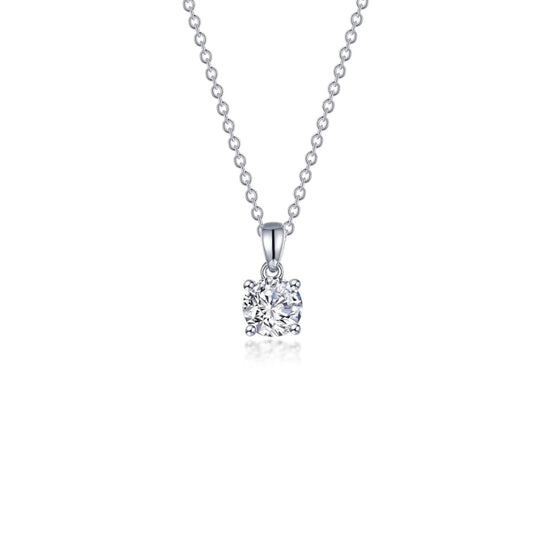 0.50 CTW 4-Prong Solitaire Necklace