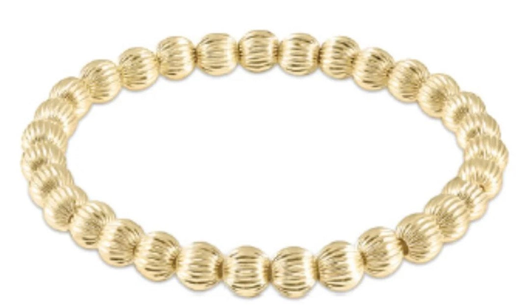Dignity Gold 6mm Bracelet- extends