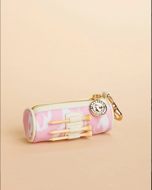 Ball & Tee Pouch Pink Ikat