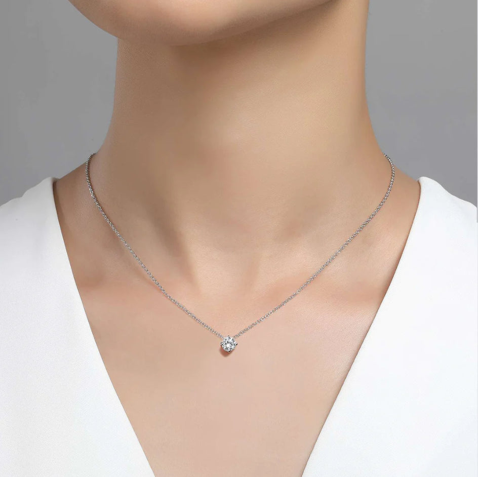 0.65 CTW Solitaire Necklace