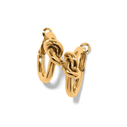 Brighton Interlok Single Knot Hoop Earrings
