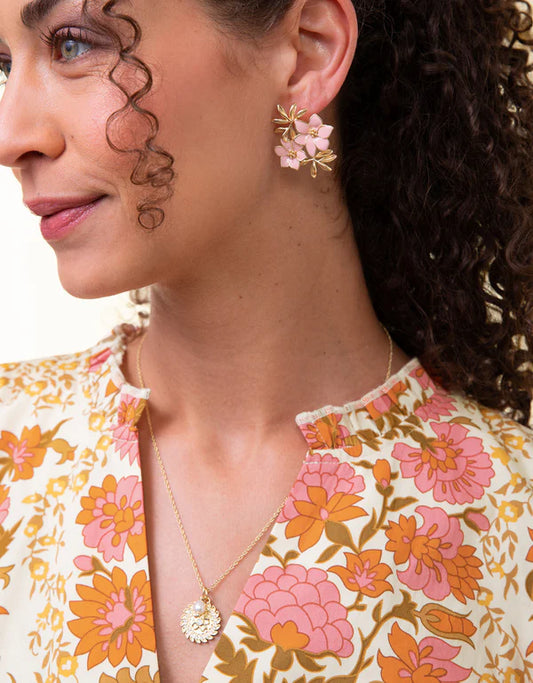 Azalea Earrings Pink