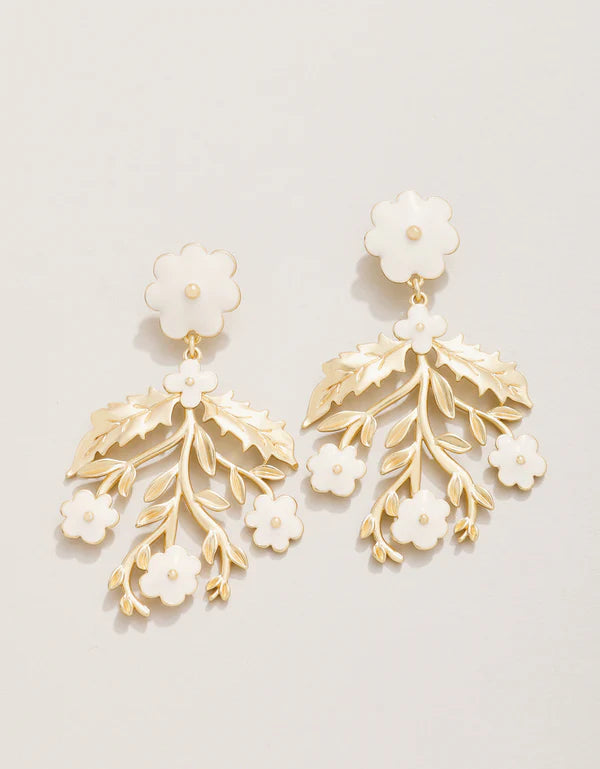 Delphinium Earrings Cream