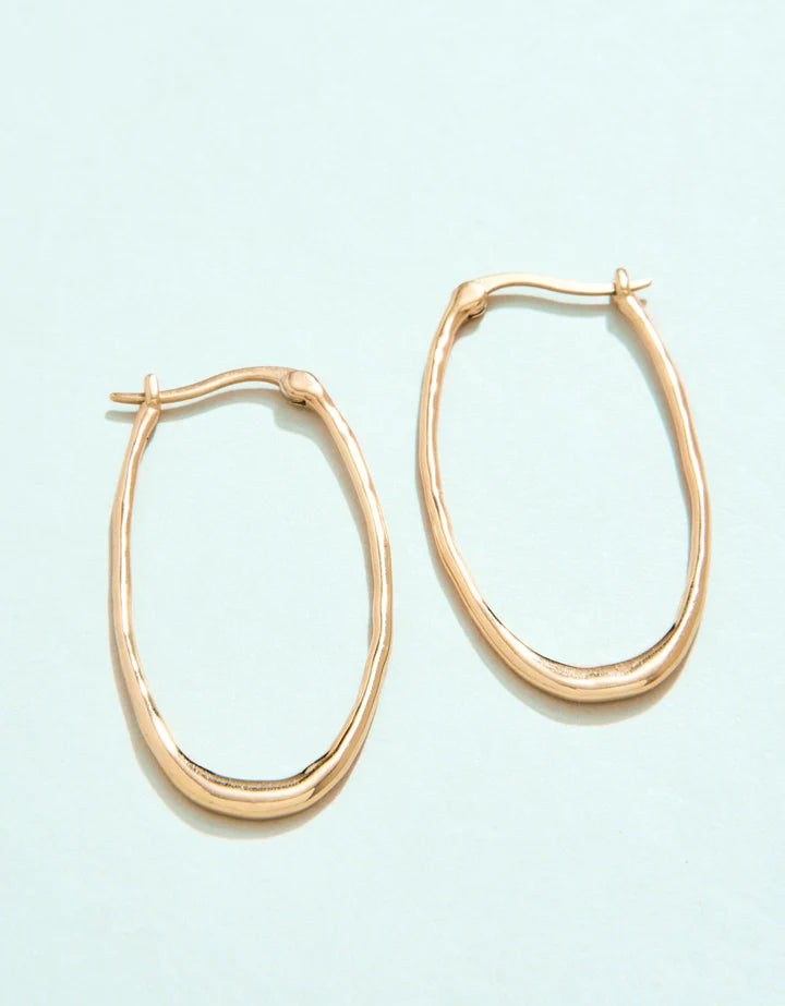 SP Fiddler’s Cove Hoop Earrings Gold