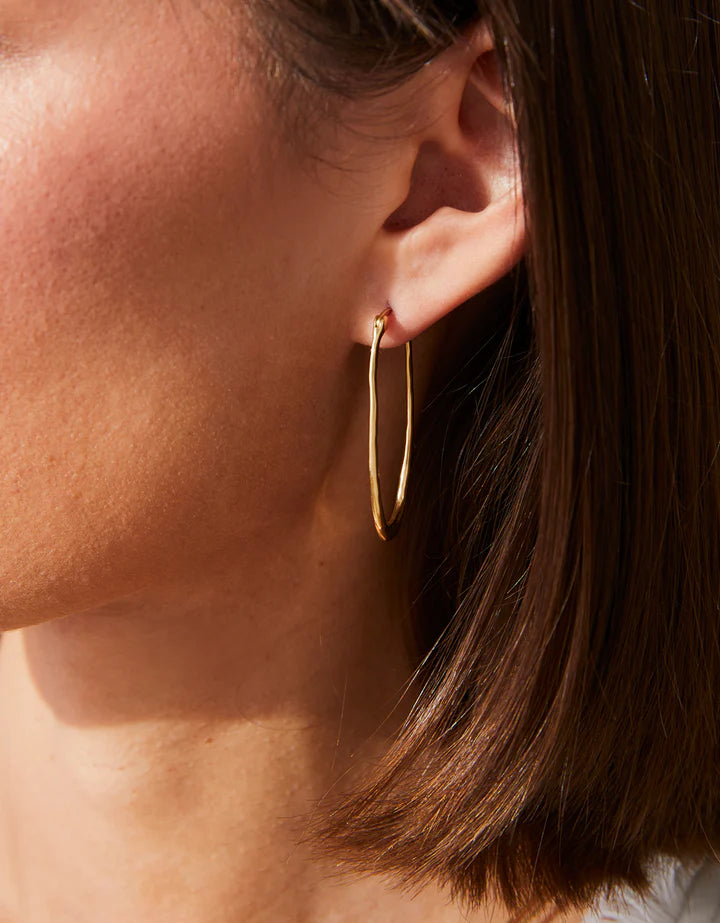 SP Fiddler’s Cove Hoop Earrings Gold