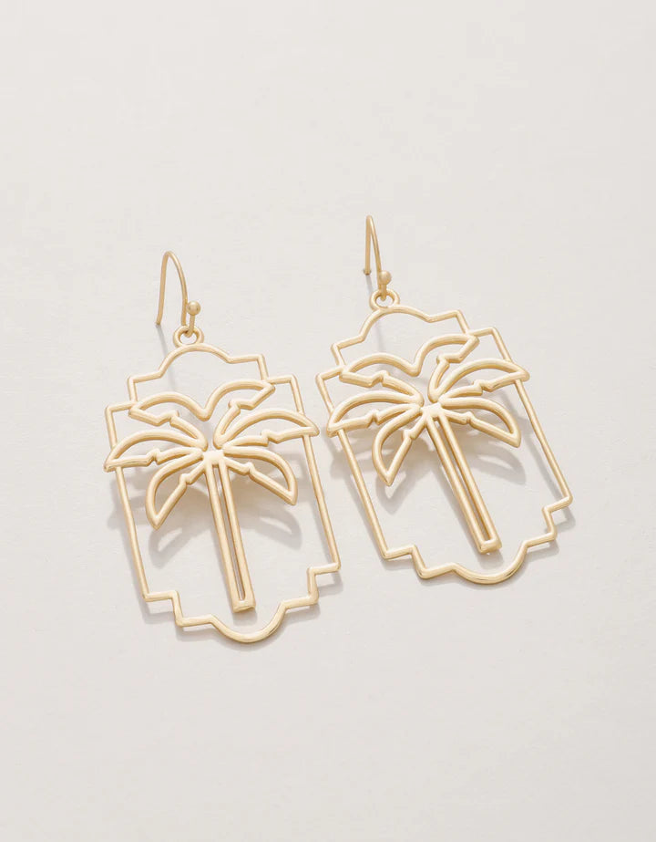 Palm Geo Earrings