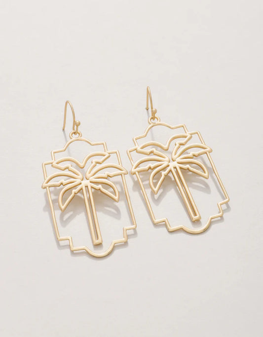 Palm Geo Earrings