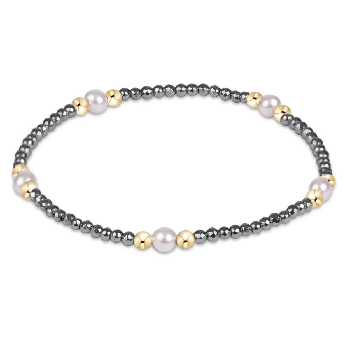 Purpose Pearl 4mm Silver Faceted Hematite