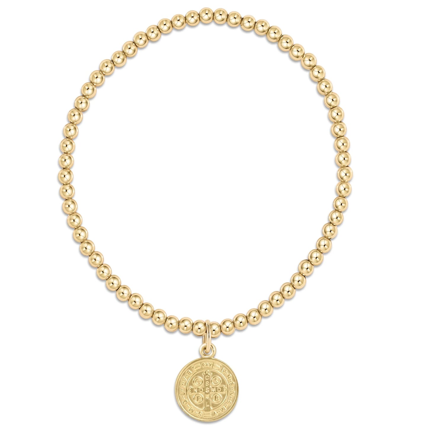 Classic Gold 3MM Bracelet Blessing Gold Disc