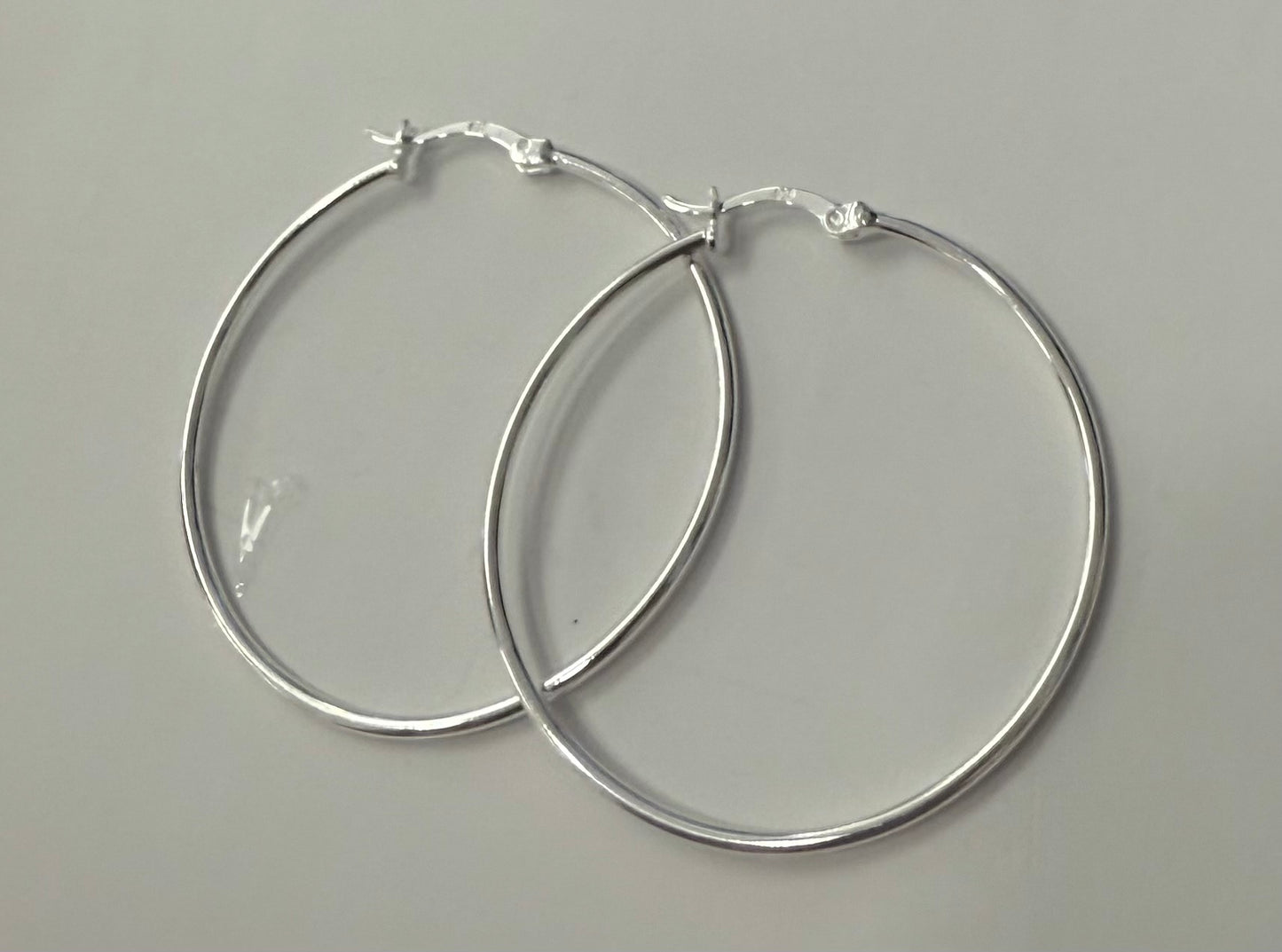 Sterling Silver Thin Hoops