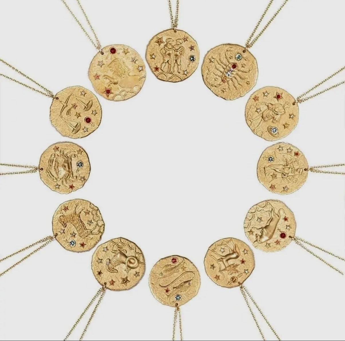 Horoscope Sign Constellation Zodiac Necklace- Aquarius