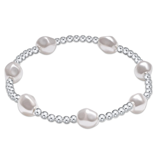 Admire Sterling 3mm Bead Bracelet Pearl