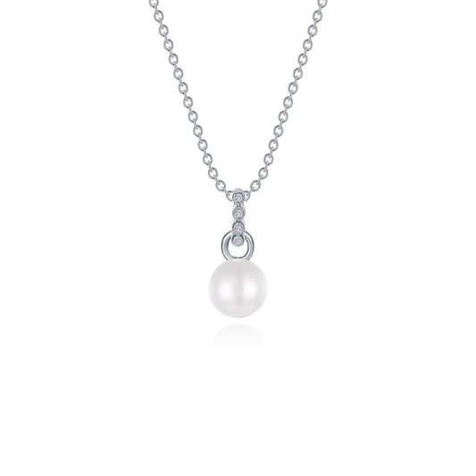 Cultured Fresh Water Pearl Silver Necklace