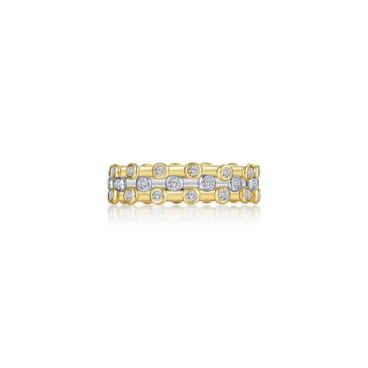 3-Piece Bezel-Set Eternity Ring Set