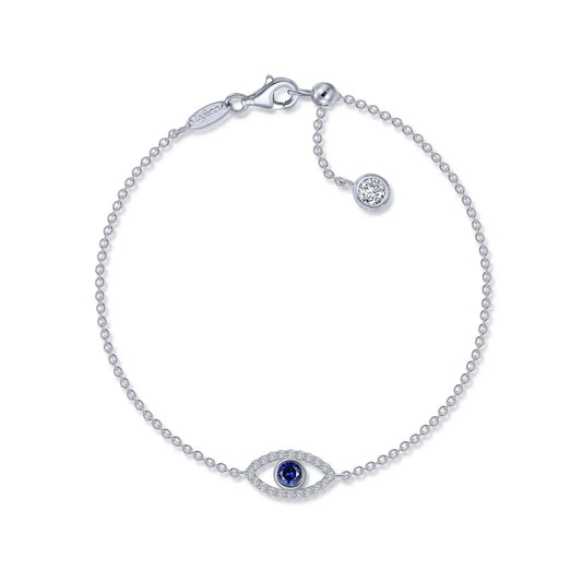 Lab Grown Sapphire Evil Eye Bracelet