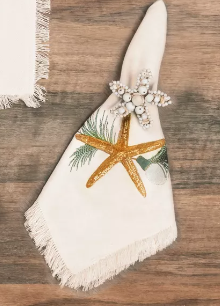 Holiday Starfish Napkins