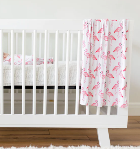 Flamingo Knit Swaddle