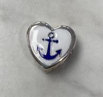 Tarpon Springs Anchor Heart Charm