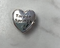 Tarpon Springs Anchor Heart Charm