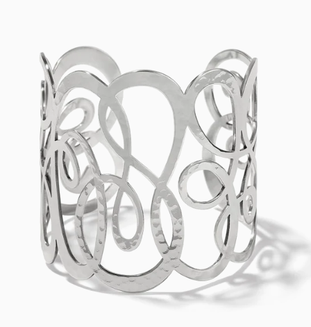 Skribbel Silver Bangle