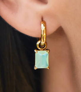 Emerald Drop Convertible Earrings