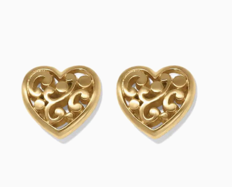 Contempo Heart Post Earrings