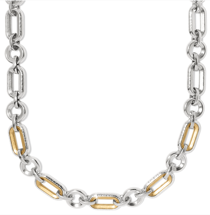 Medici Link Two Tone Necklace