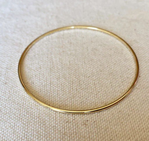 18k Gold Filled Bangle Bracelet