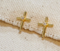 Mini Cross Stud Earrings