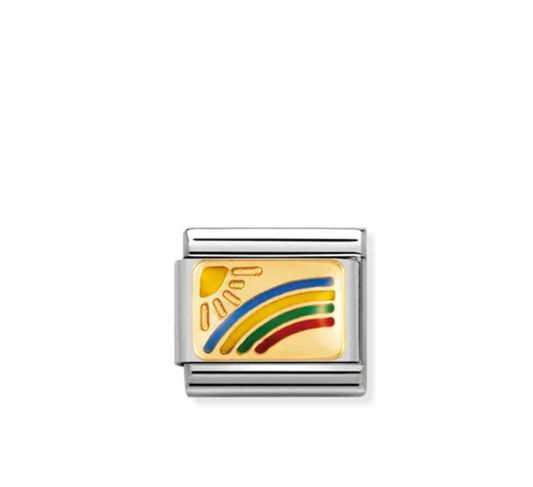 Composable Classic Link Rainbow in 18K Gold