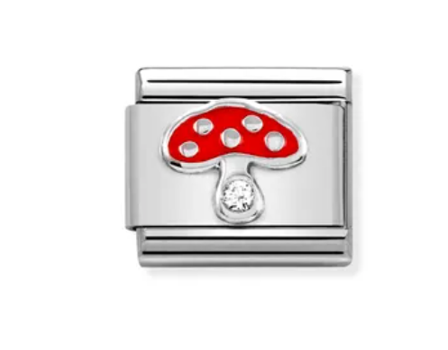 Composable Classic Link, Silver Mushroom, CZ