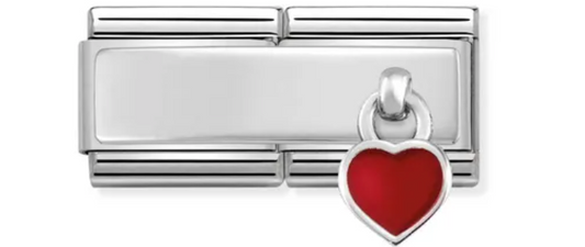 Composable Classic Double Link Red Heart