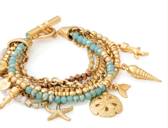 Washed Ashore Beaded Toggle Bracelet