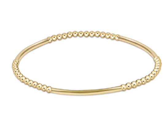 Bliss Bar Gold 2.5mm Bead Bracelet