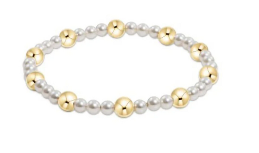 Pearl Sincerity 4mm Bracelet-6mm gold