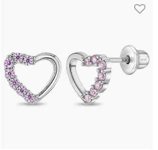 Two in One Heart Kids Earrings