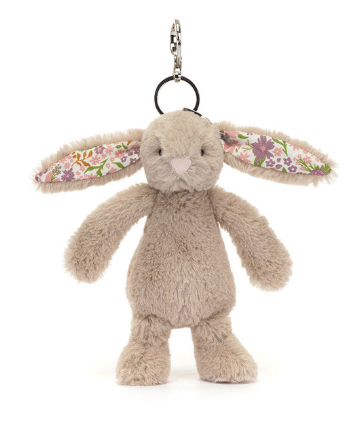 Blossom Beige Bunny 'Petal' Bag Charm