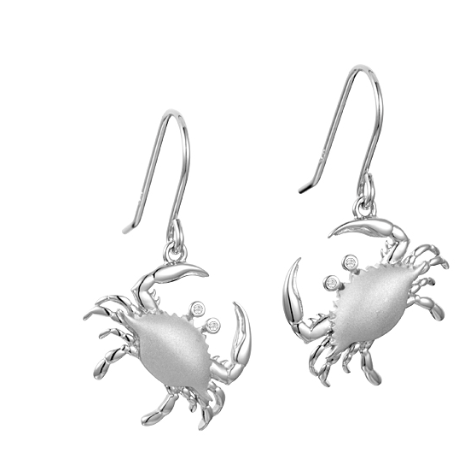 Sterling Silver Crab Hook Earrings