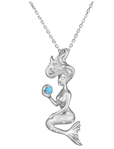 Sterling Silver Mermaid Pendant