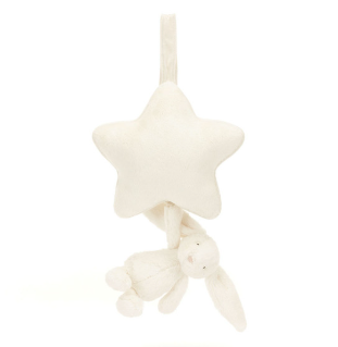 Bashful Bunny Musical Pull- Cream
