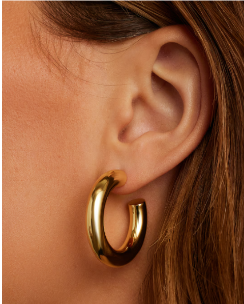 Lou Statement Hoops- Gold