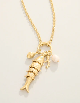 Here Fishy Necklace 20"