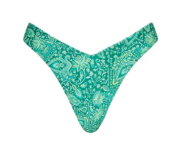 Y Cheeky Bikini Bottom - Emerald Aura