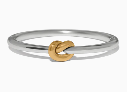 Interlok Single Knot Two Tone Hinged Bangle