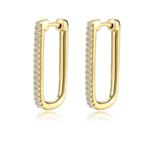 Rectangle Hoop Earrings